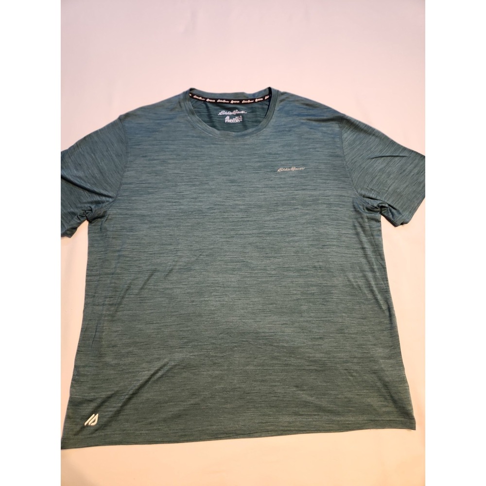 Eddie Bauer Freedry Mens XL Teal/Green T Shirt